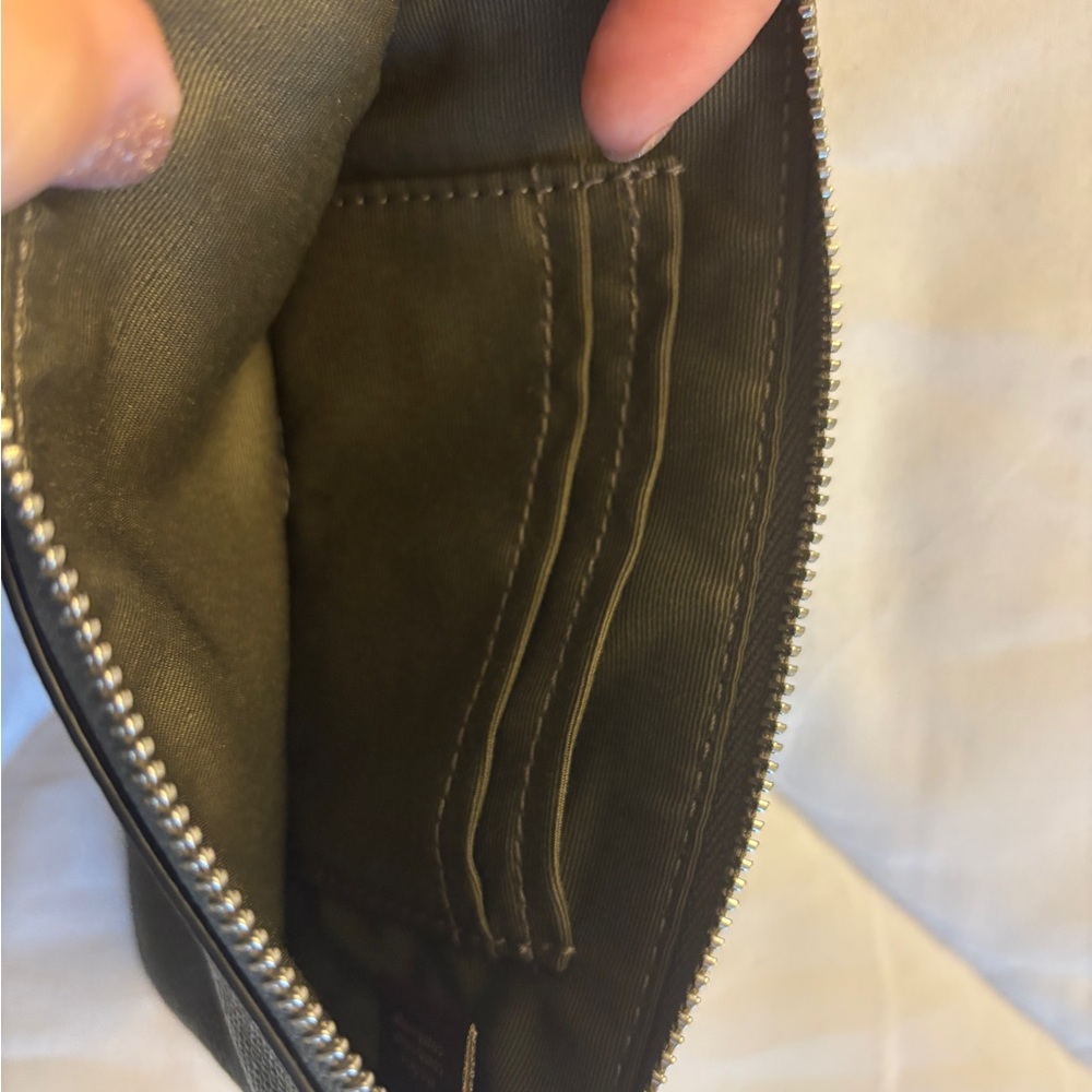 Coach Dark Green Leather Pouch - Picture 3 of 3